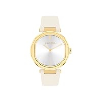Calvin Klein CK Sensation - Women's 2 Hand Quartz Watch - Stainless Steel and Leather - Water Resistant 3 ATM/30 Meter - Classic Premium Ladies Timepiece for Every Occasion - 36mm