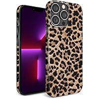 Hi Space Compatible with iPhone 13 Pro Case Cheetah Leopard 2021 Cheetah Print iPhone 13 Pro Case Leopard Design for Men Women IMD Brown Black Cover for iPhone 13 Pro 6.1 2021 5G