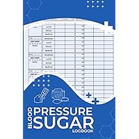 blood pressure log book and blood sugar log : a pocket size daily health tracking log book for daily tracking high blood pressure record book,diabetic ... record your daily personal health log
