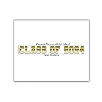 Class of 2024, Gold Version, School Year Guestbook Sign, Graduation Props, Classroom Decor, Guestbook Alternative, Personalized (24x32 inches)