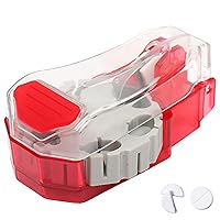 Pill Cutter Pill Splitter Pill Cutters for Small or Large Pills Tablet Cutter Cut in a Half Pill Splitter Cuts up to 14 Different Shaped Pills or Vitamins with Self-Retracting Cutter
