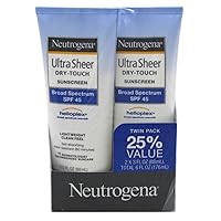 Neutrogena Ultra Sheer Dry-Touch Sunscreen, SPF 45, 3 oz ea, Value Pack (Pack of 6)