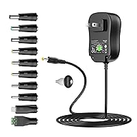 Universal Power Supply 5V 6V 7.5V 9V 12V 13.5V 15V 3A 2.5A AC DC Power Adapter 45W Wall Charger with 5V 2A USB Plug for Electronics 2.5A 2500mA 3000mA 3Amp Max with 12pcs Adaptor Tips