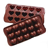 New 15 Hearts Shape Silicone Cake Bakeware Tools Chocolate Ice Mold Cake Decoration Jelly Pudding Kitchen Cooking