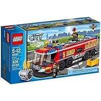 LEGO CITY Airport Fire Truck with Two Minifigures and Accessories | 60061