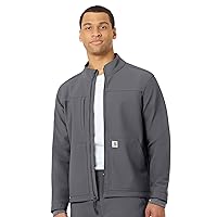 Carhartt Men's Fluid Resistant Fleece Jacket, Pewter, L