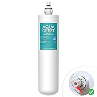 AQUA CREST GXULQR, FQK1R Under Sink Replacement Filter, Replacement for Hexagonal Head GE SmartWater GXULQR, GXULQK and GXK140TNN, 2K Gallons (Pack of 1)