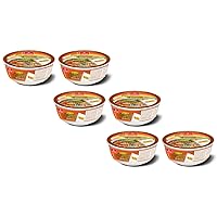 3 Packs - Instant Noodle with Crab Paste - 6 Goi Mi Rieu Cua - 4.2 Oz per Bowl x 6 Bowls per Order