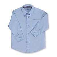 French Toast Little Boys' Toddler L/S Button-Down Shirt (Sizes 2T - 4T) - Blue,