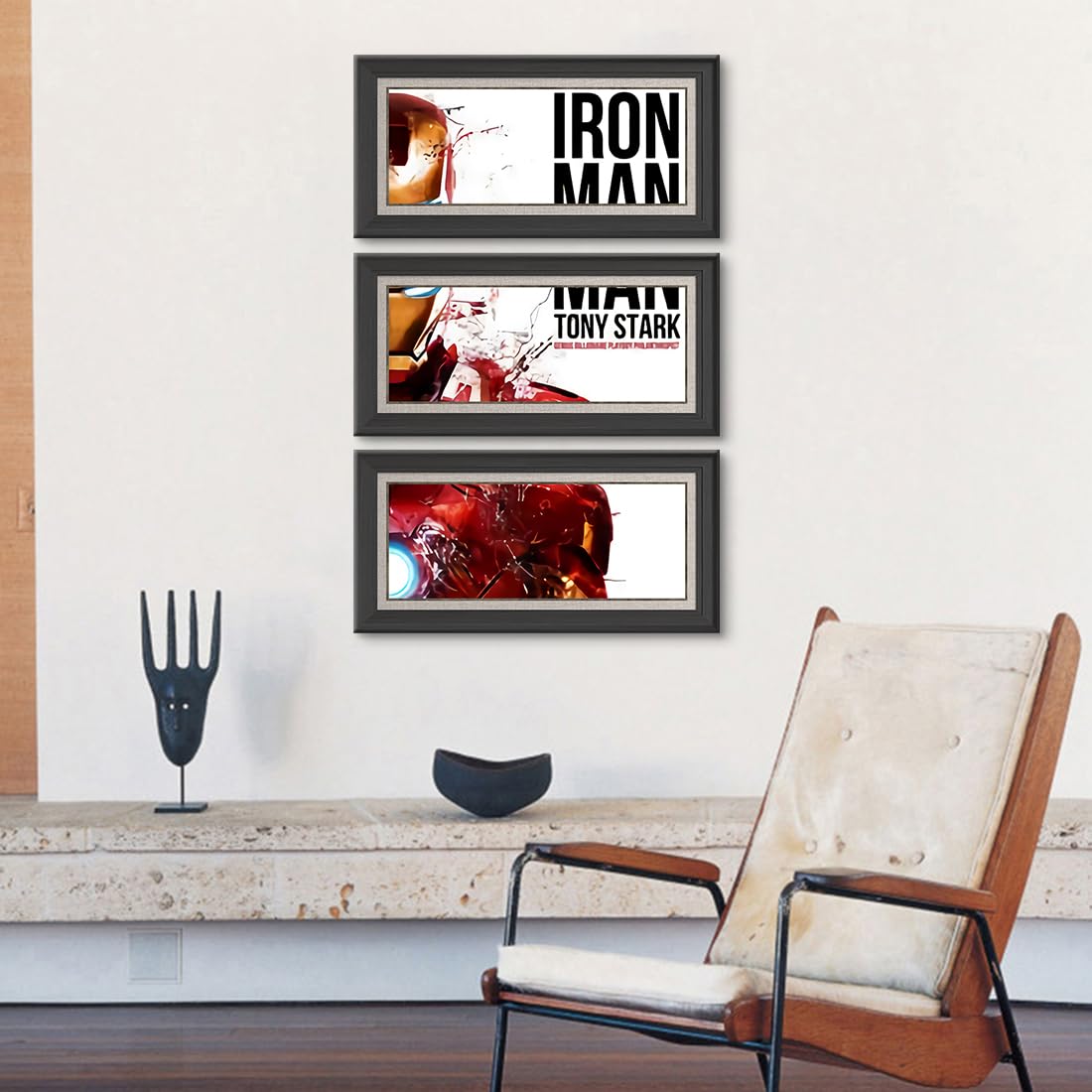 Mua 3 Panels Art Iron Man Spiderman Living Room Decor Painting ...