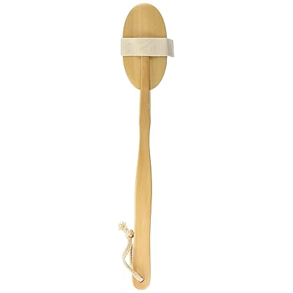 Wholesome Beauty Dry Skin Body Brush with Removable 11-Inch Wood Handle