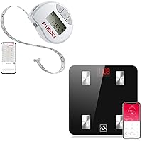 FITINDEX Scale for Body Weight and Fat Percentage with Smart Body Tape Measure