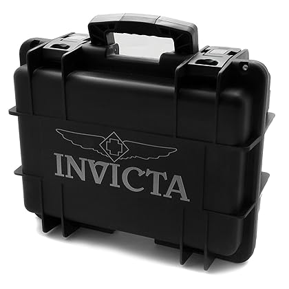 Invicta IG0098-SLC8S-B 8 Slot Black Plastic Watch Box Case