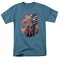 Superman Men's American Hero T-Shirt Slate