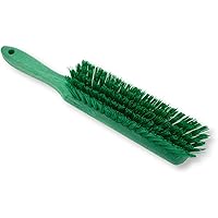 SPARTA Handheld Soft Counter Brush 8 Inch Bristle Span, Multi-Use Dust Brush with 5 Inch Handle for Tables, Countertops, and Delicate Surfaces, Polyester, Green