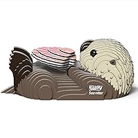 Eugy Sea Otter 3D Puzzle, 36 Piece Eco-Friendly Educational Toy Puzzles for Boys, Girls & Kids Ages 6+