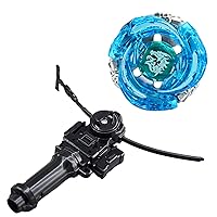 Gaming Spinning Top Toys - Bey Battling Metal Fusion Masters Fight BB98 Blue Meteo L-Drago Assault with Power Ripcord LL2 Launcher & Grip (BB-98)