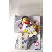 Lego Team GB Olympics Minifigures - Tactical Tennis Player Set #8909 (UK Exclusive)