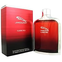 Jaguar Classic Red Eau de Toilette Spray for Men, 3.4 Fl Oz