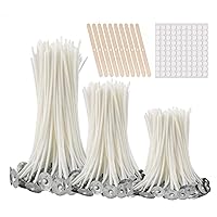 EricX Light Candle Wick Kit 90pcs 4+6+8 Cotton Pre-Waxed Candle