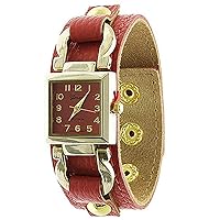 12970212 Designer Inspired Women's Faux Leather Snap Watch-Bone