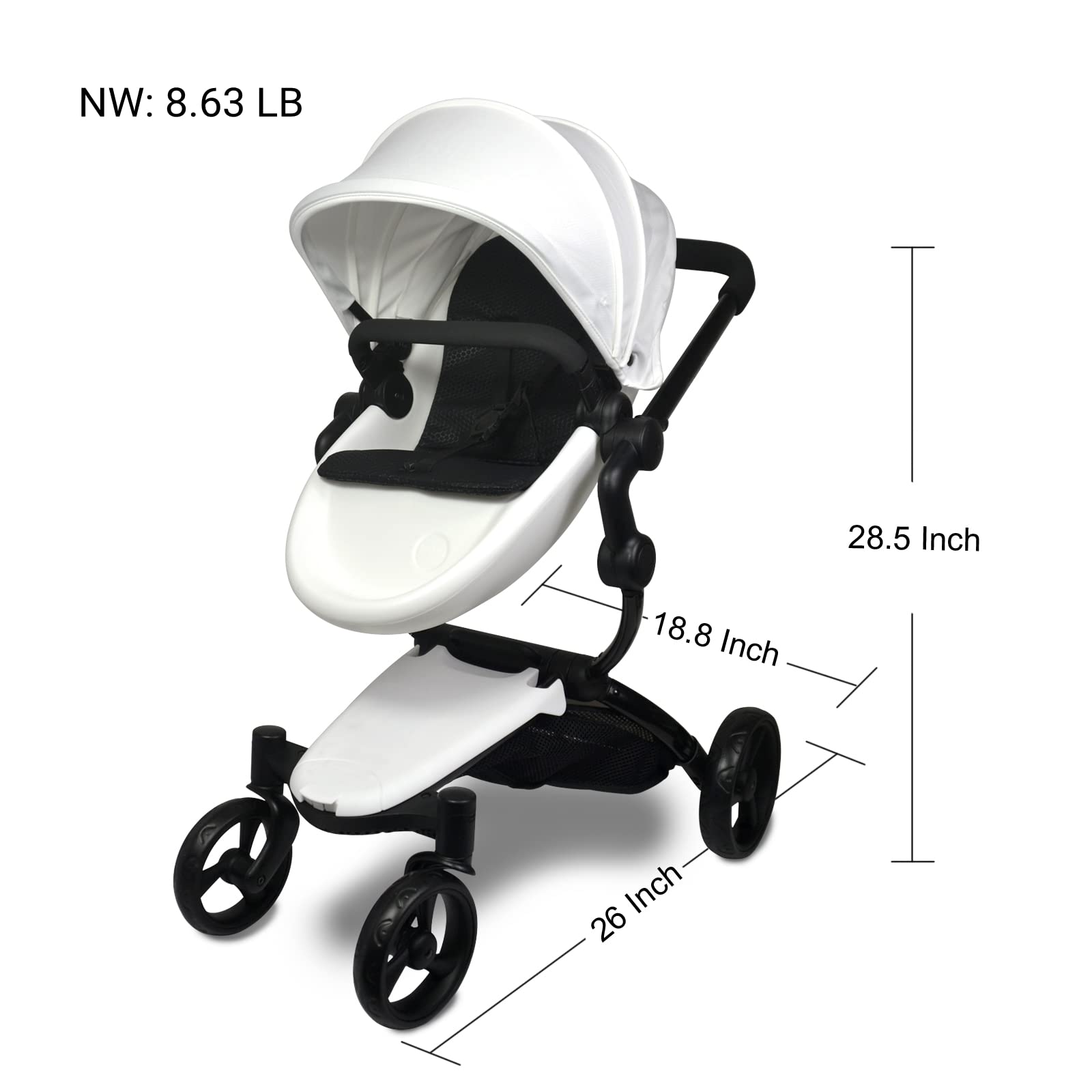 Anivia Luxury Baby Doll Stroller for 18