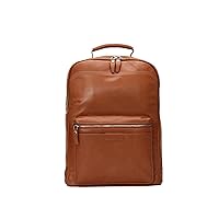 Classic Leather Backpack In Tan Colour