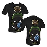 Men's T Shirt Polyester Graphic Short Sleeve Crew Neck Tee Shirts Casual Tops Black
