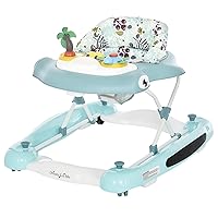 2-in-1 Aloha Fun Baby Walker in Blue, Easily Convertible Baby Walker, Adjustable Three Position Height Settings, Easy to Fold and Store