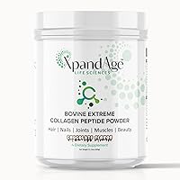 Bovine Extreme Collagen Peptide Powder with biotin,Pea,Guarana,safed musli and Others for Hair, Nails,Energy, Lean Muscle and Joint Health.Two Flavor Available (Chocolate)