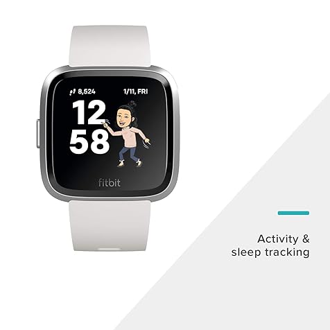 Fitbit Versa Lite Edition Smart Watch,GPS, One Size (S and L Bands Included)