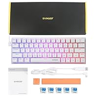 Mumuve Type-C Mechanical Keyboard 63 Keys 60% Hot Swappble Gaming Keyboards Optical Switches With Solid Backlit 63-Key Hot Swappable Keypad
