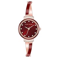 Anne Klein Women's Premium Crystal Accented Bangle Watch