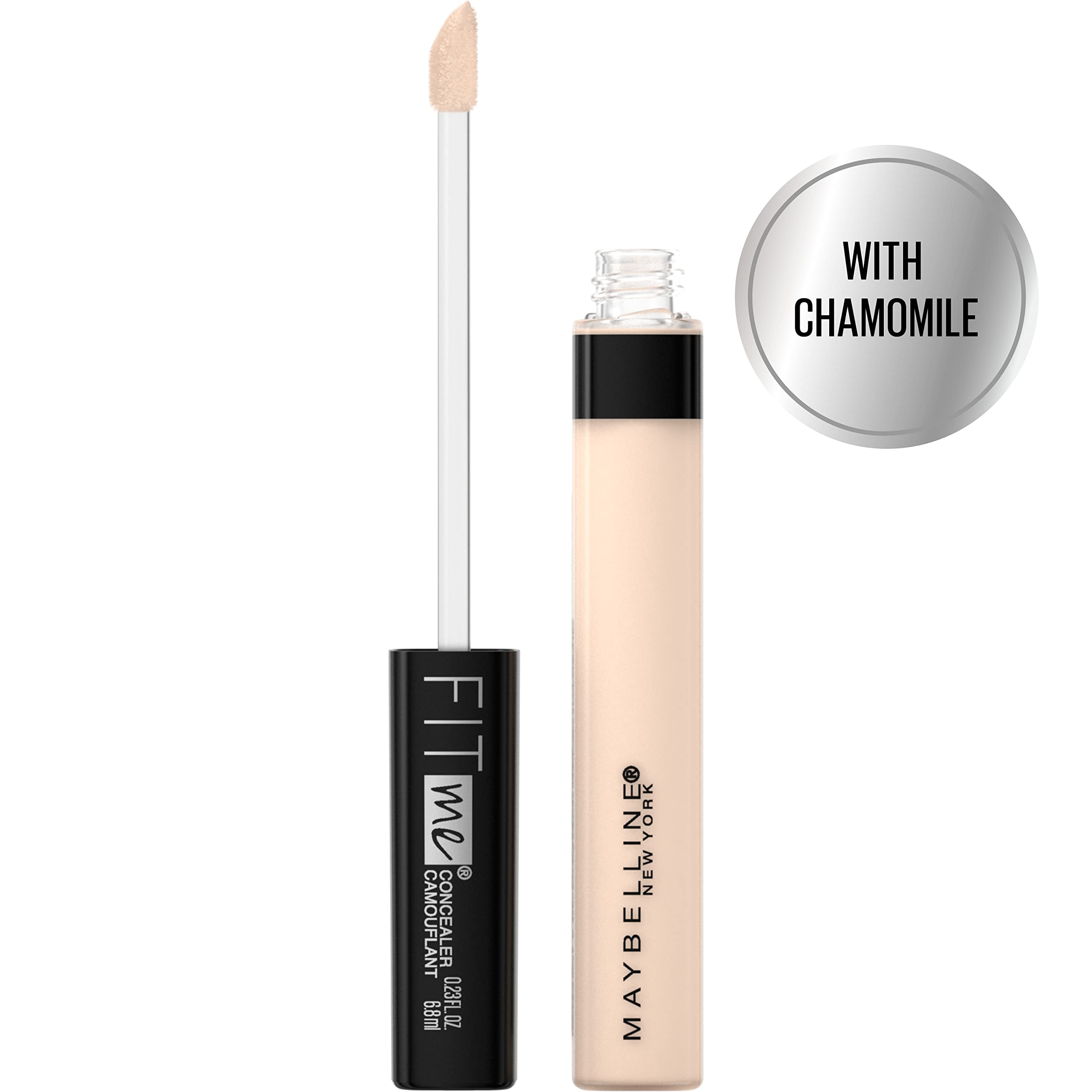 Maybelline New York Fit Me Liquid Concealer Makeup, Natural Coverage, Lightweight, Conceals, Covers Oil-Free, Light, 1 Count