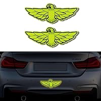 2Pcs Car Reflective Stickers Decals Eagle Pattern Suitable for car Trunk Rear Tailgate Bumper car Glass Motorcycle Bicycle Helmet and More
