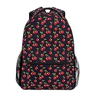 ALAZA Cherry Red Large Backpack Personalized Laptop iPad Tablet Travel School Bag with Multiple Pockets