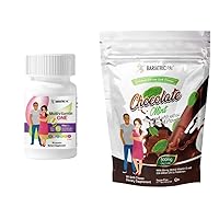 BariatricPal 30-Day Bariatric Vitamin Bundle (Multivitamin ONE 1 per Day! Capsule with 45mg Iron and Calcium Citrate Soft Chews 500mg with Probiotics - Chocolate Mint)
