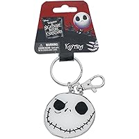 Disney Nightmare Before Christmas Good Day and Bad Day Color Pewter Keyring
