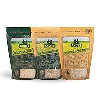 Andy’s Charleston Gold Rice Bundle by White House Farms | Long Grain Rice | Gluten Free & Non GMO | Sugar Free, Aromatic | Harvested in The USA | 3 Pack | 20 Oz (1.25lb)
