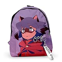 New Animal BNA Anime 3D Printing Backpack Rucksack Daypack Casual Bag with Keychain Style / 1