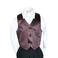Unotux Boys Satin Brown Vest from Baby to Teen