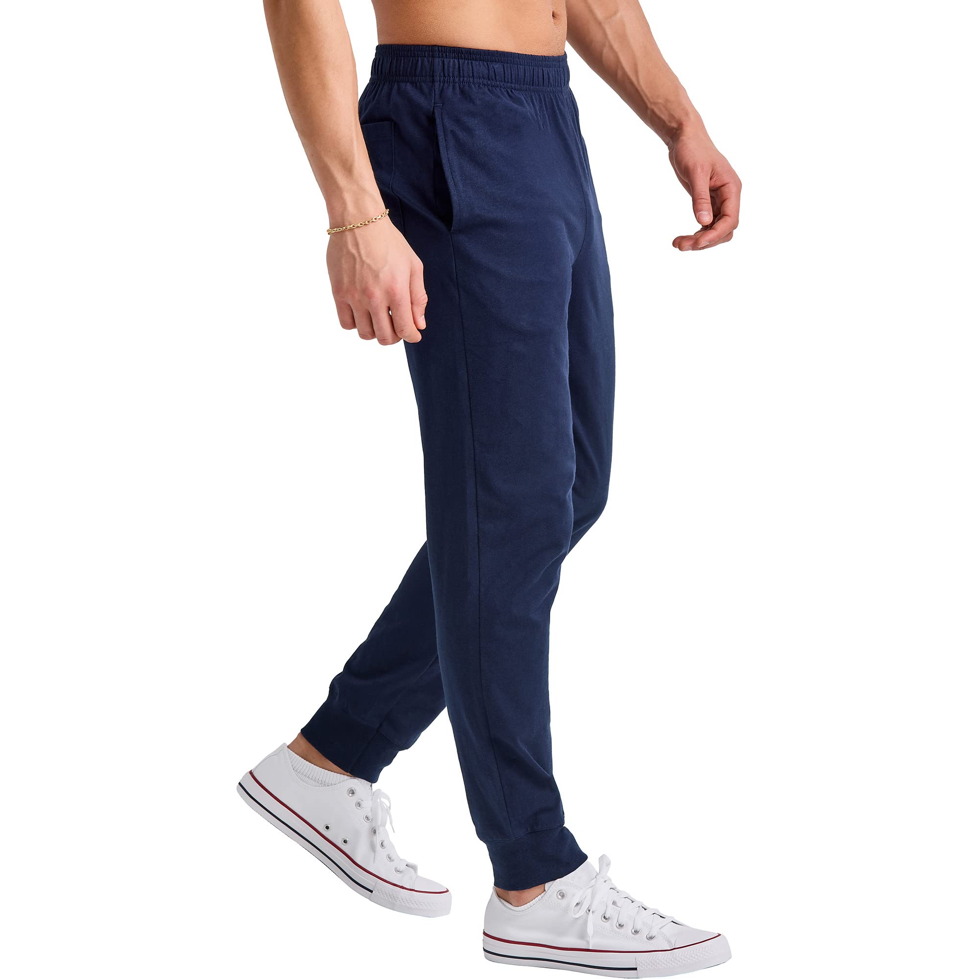 Hanes Originals Cotton Joggers, Jersey Sweatpants for Men with Pockets, 30