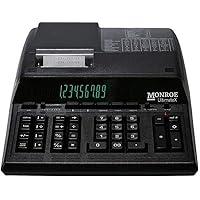 Monroe UltimateX Executive Printing Calculator with Edit and Reprint Capabilities