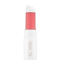 FLOWER BEAUTY Petal Pout Lip Mask - Hydrating + Moisturizes Lips - Mango + Cocoa Butter - Lip Tint - Natural Color + Semi-Glossy Finish (Pucker)