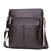 KXDFDC Messenger Bag Leather Men Shoulder Bag Small Male Crossbody Bag for Men Leather Sling Bag Business Handbag