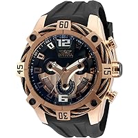 Invicta Men's 31301 Bolt Quartz Multifunction Black, Rose Gold Dial Watch
