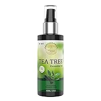 Tea Tree Organic 2oz Pure Essential Oil Natural Cleanser Pump Spray Extra Large 60ML / 2Oz
