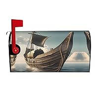Old Viking Boat Mailbox Covers Magnetic Standard Size 18