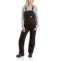 Carhatt Womens Relaxed Fit Washed Duck Insulated Bib Overall