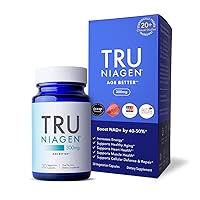 FDA Safety-Reviewed Multi Award Winning Patented NAD+ Booster Supplement. GRAS (Generally Recognized As Safe) Nicotinamide Riboside for Healthy Aging Cellular Energy/Repair 30ct/300mg Made in USA
